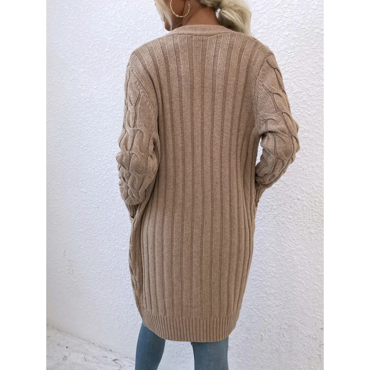 Winter Knitted Long Cardigan