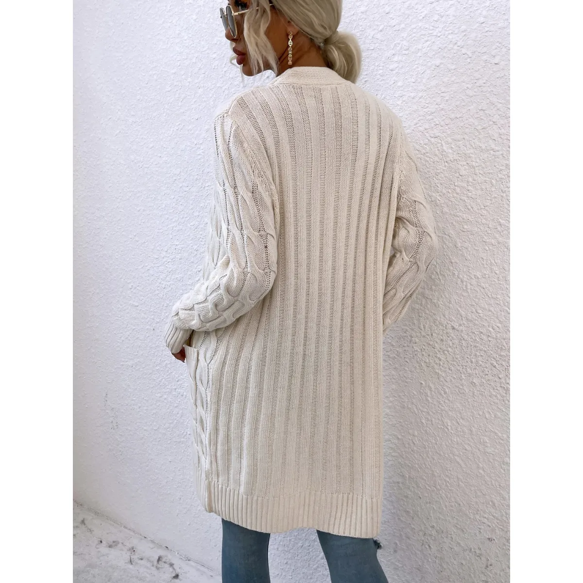 Winter Knitted Long Cardigan