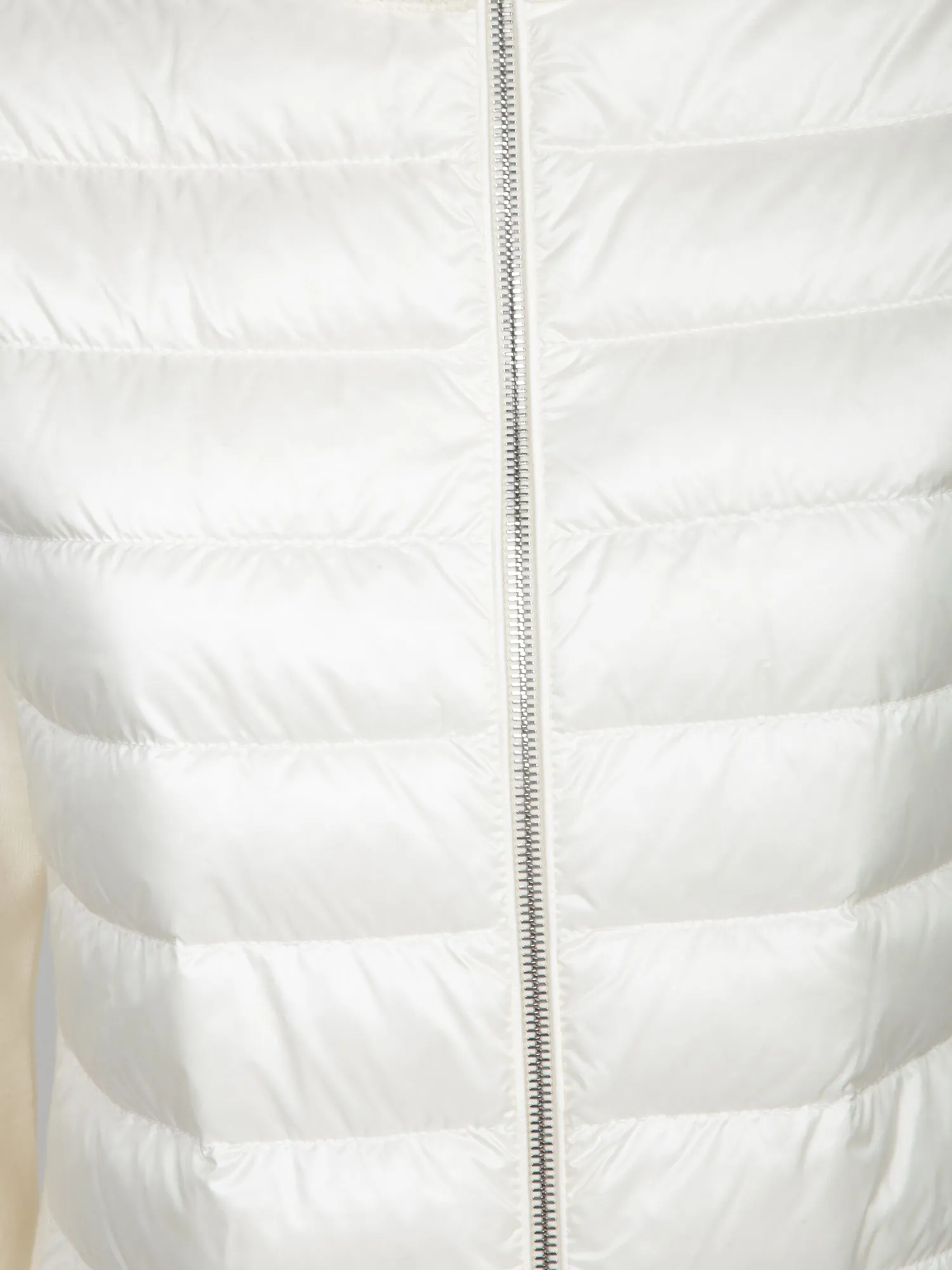Zip-Up Cardigan in White