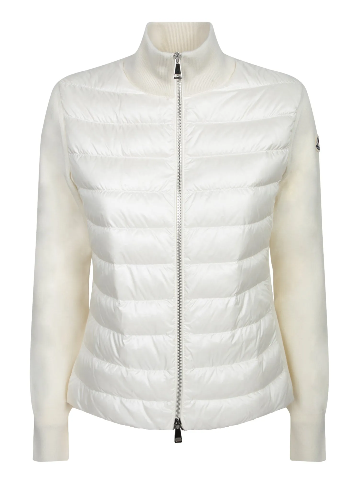 Zip-Up Cardigan in White