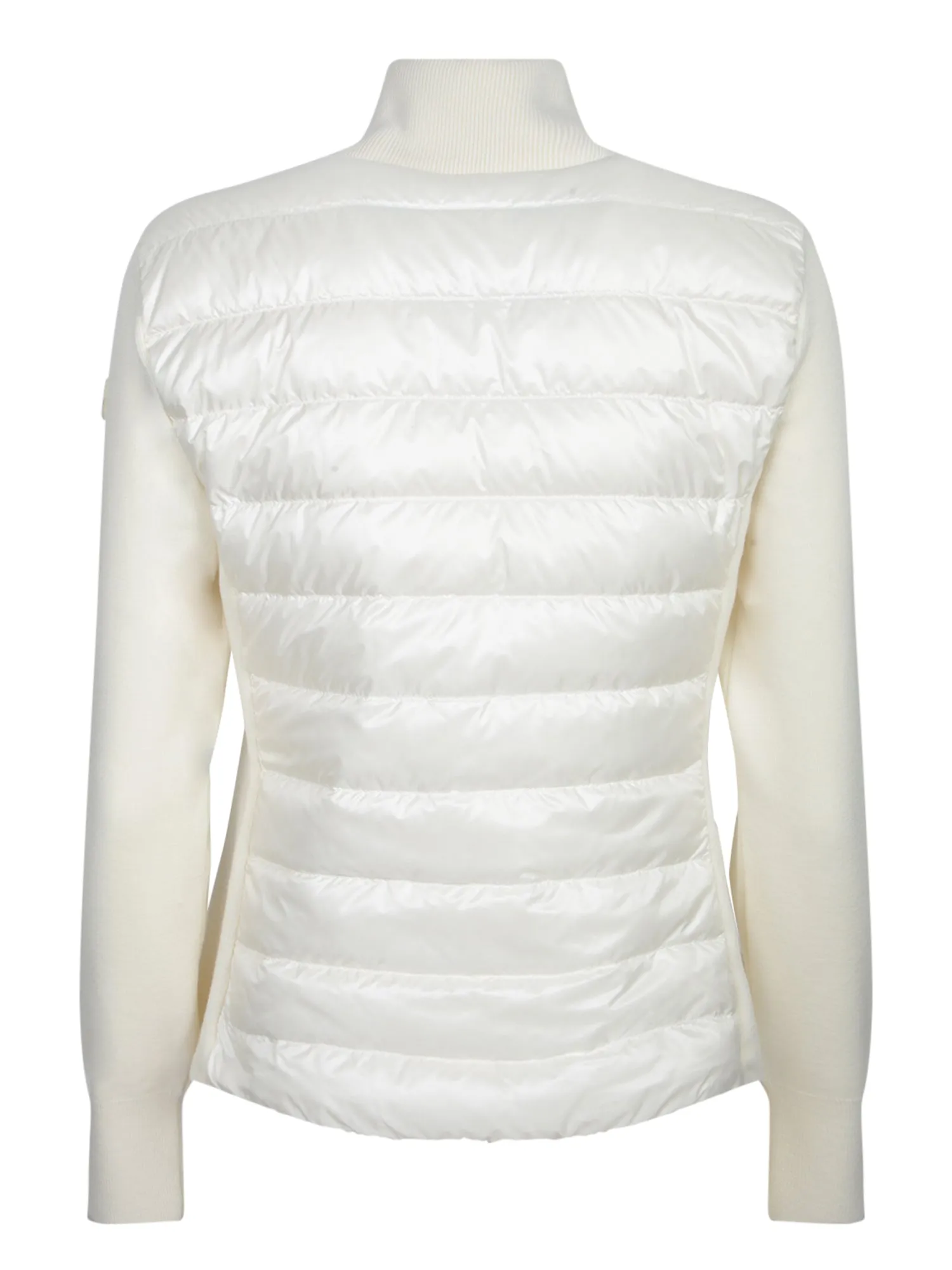 Zip-Up Cardigan in White